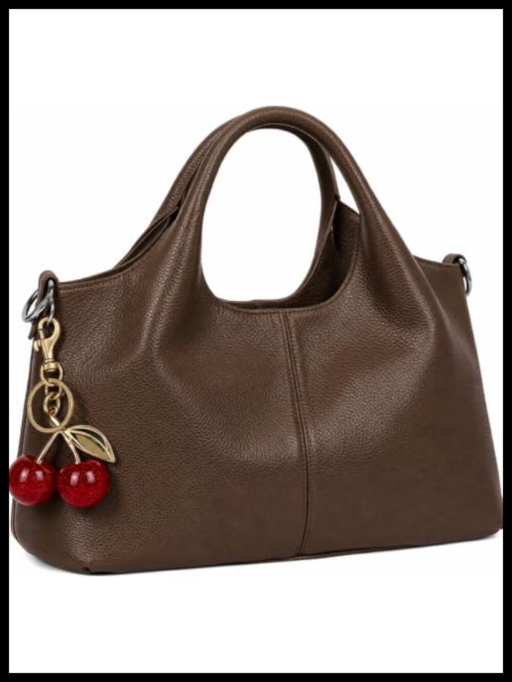 PU Leather Satchel Handbag Crossbody Tote for Women Office Work Top Handle with